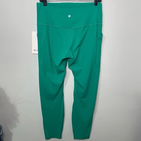 Lululemon Align High Rise Pants Leggings with Pockets Kelly Green 12 14 Nwt - Picture 3 of 9